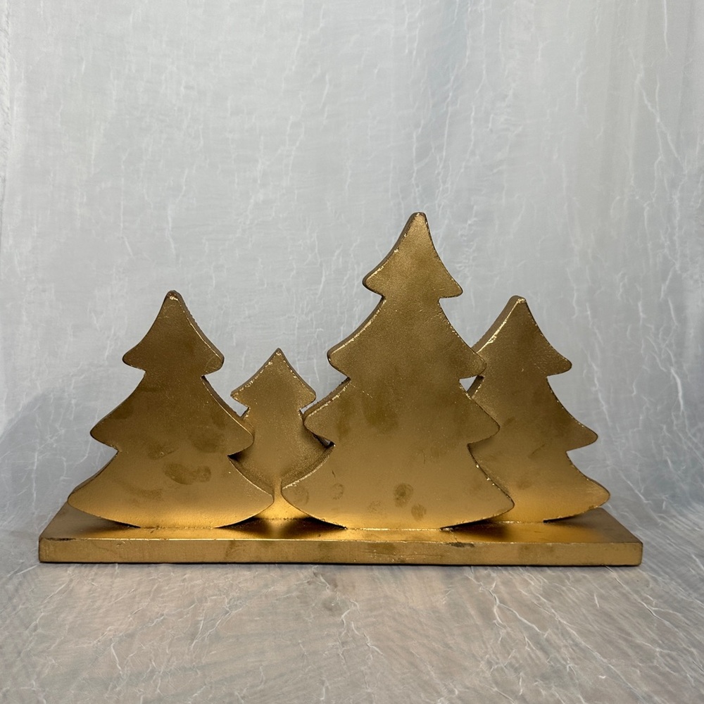 Tribal Design Beaded Christmas Trees Seasonal Holiday Home Decor Table Accent - Picture 5 of 15